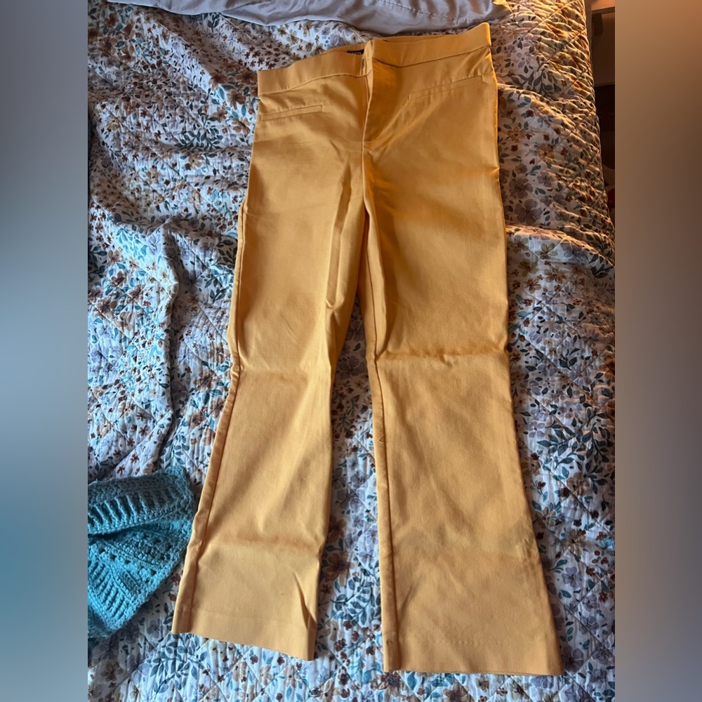 Yellow Zara Pants